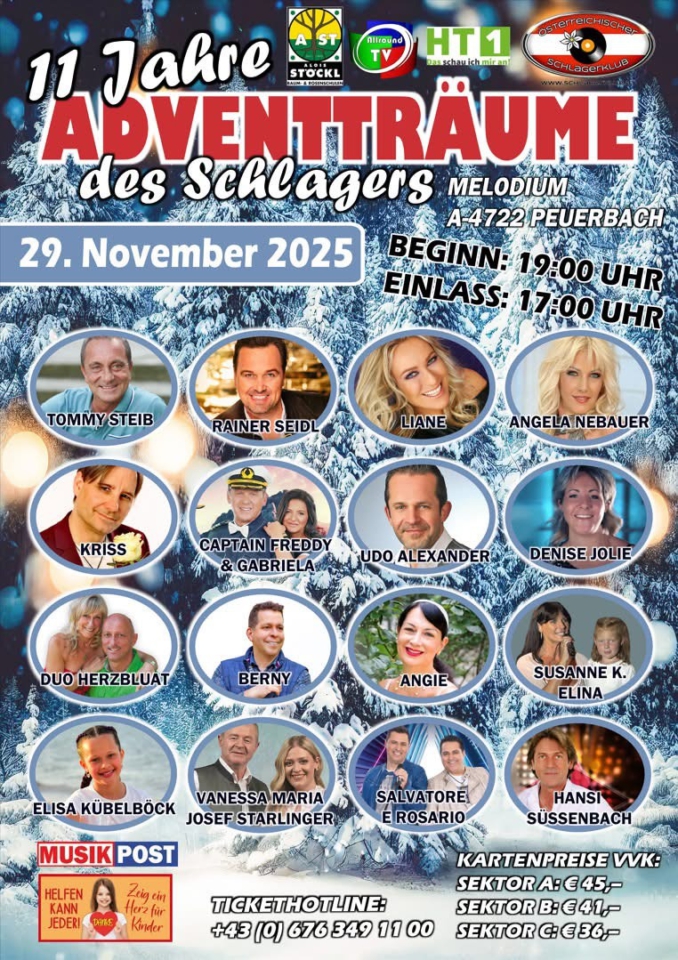 11 Jahre Adventträume des Schlagers