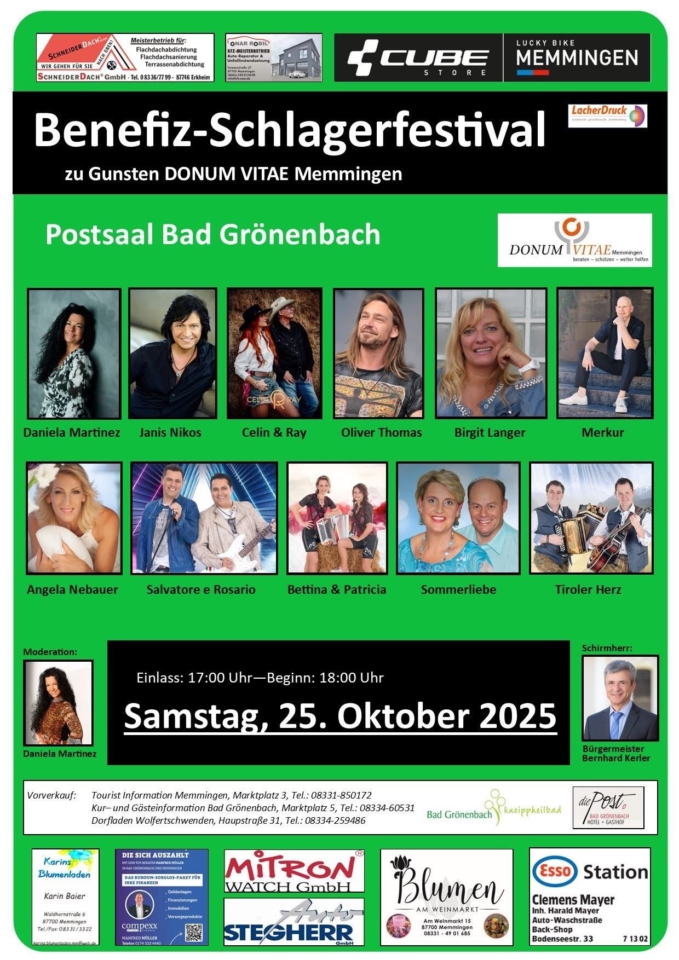 Benefiz Schlagerfestival 25.10.25